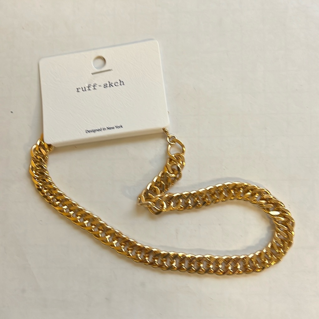 Gold Tone Necklace - Nwt - (#Jlb30b)